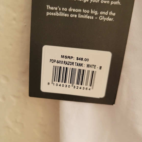 Glyder Razor Tank NWT Size Medium - Picture 3 of 6